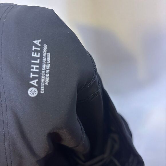 Athleta Black High Waisted Spandex Athletic Leggings Small - Picture 7 of 8